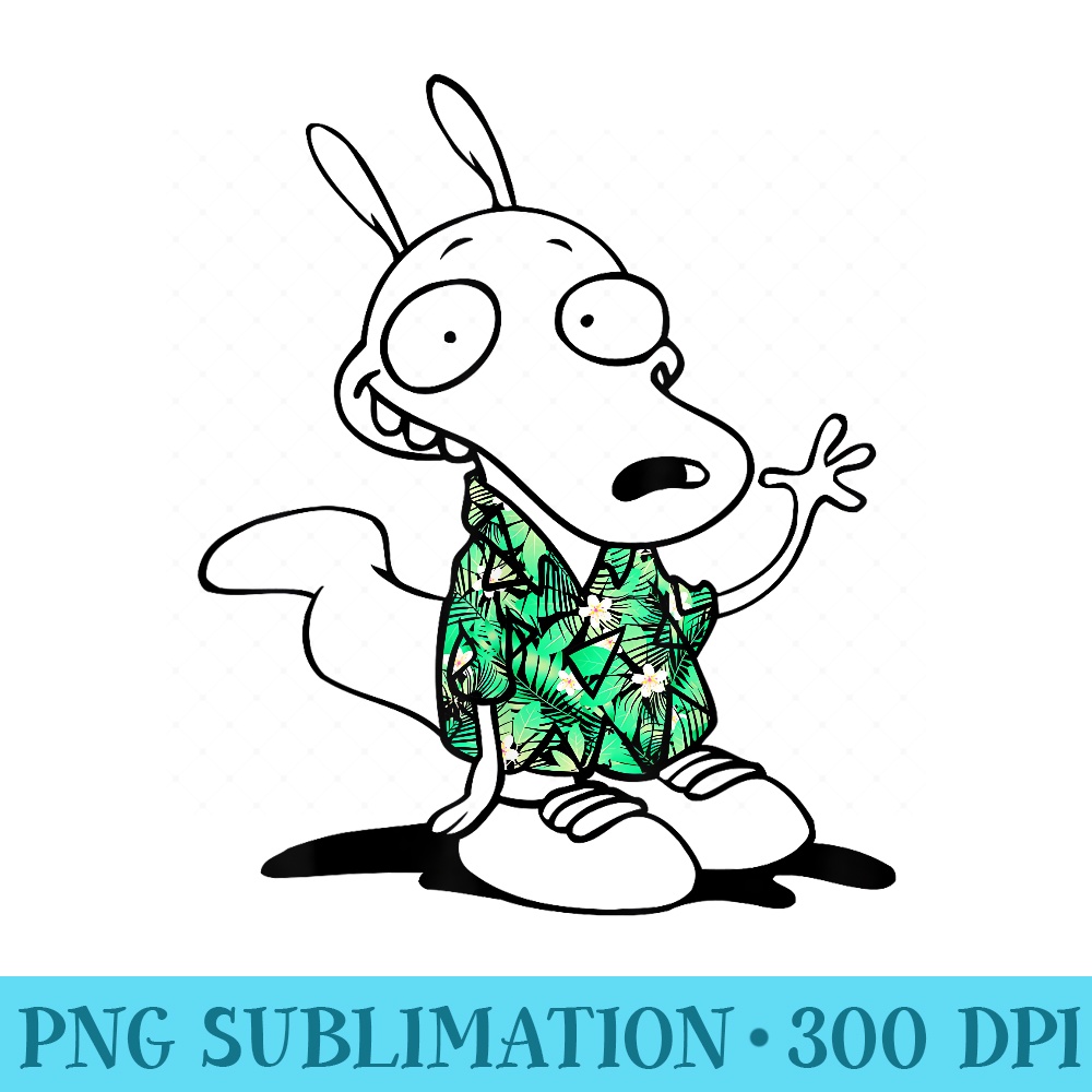 Nickelodeon Rockos Modern Life T - Sublimation templates PNG - Bring Your Designs to Life