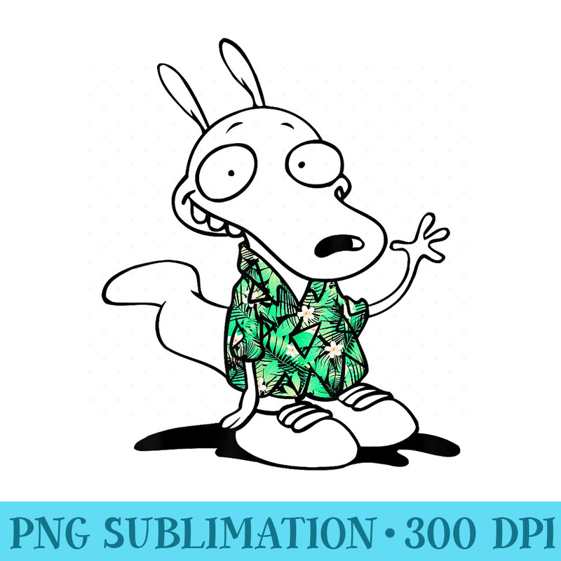 Nickelodeon Rockos Modern Life T - Sublimation templates PNG - Bring Your Designs to Life