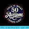 50th Birthday, This is What 50 and Awesome Looks Like 1971 Premium - PNG Download Clipart - Perfect for Sublimation Art