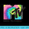 MTV Logo Rainbow Tiedye - PNG Download Library - Capture Imagination with Every Detail