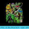 nage Mutant Ninja Turtles And Shredder Action T - PNG Download Icon - Bring Your Designs to Life