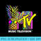 Classic MTV Tropical Logo Music - Sublimation PNG Designs - Versatile And Customizable Designs