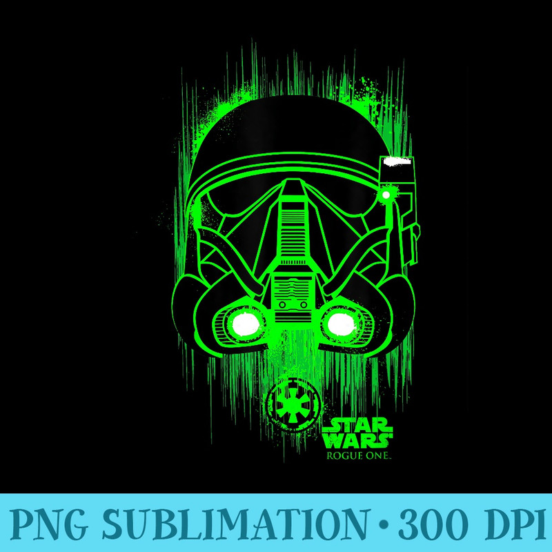 Star Wars Rogue One Neon Death Trooper Graphic T - PNG Download Template - Unlock Vibrant Sublimation Designs