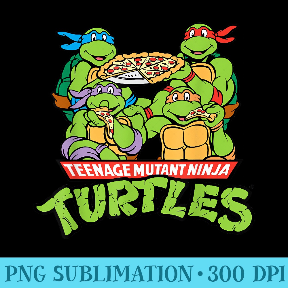 nage Mutant Ninja Turtles Multiple Pizza Slices T - PNG Download Library - Perfect for Personalization