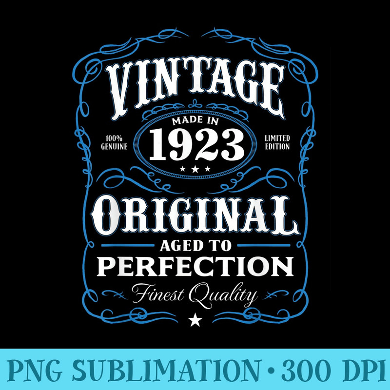 Vintage Made In 1923 T 95th Birthday - PNG Download Database - Boost Your Success with this Inspirational PNG Download