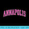 Annapolis Maryland MD Vintage Sports Design Pink Design - Shirt Artwork PNG - Perfect for Creative Projects