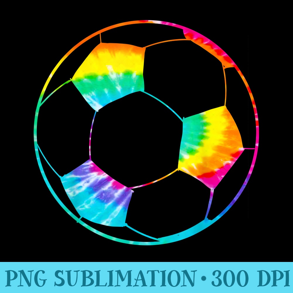Girl Soccer Ball Rainbow Trippy Hippie Tie Dye - Shirt Mockup Download - Spice Up Your Sublimation Projects