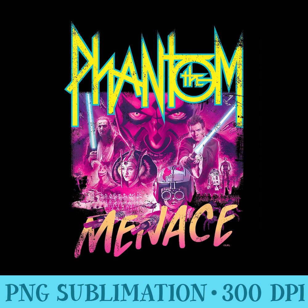 Star Wars The Phantom Menace Band - Ready To Print PNG Designs - Eco Friendly And Sustainable Digital Products