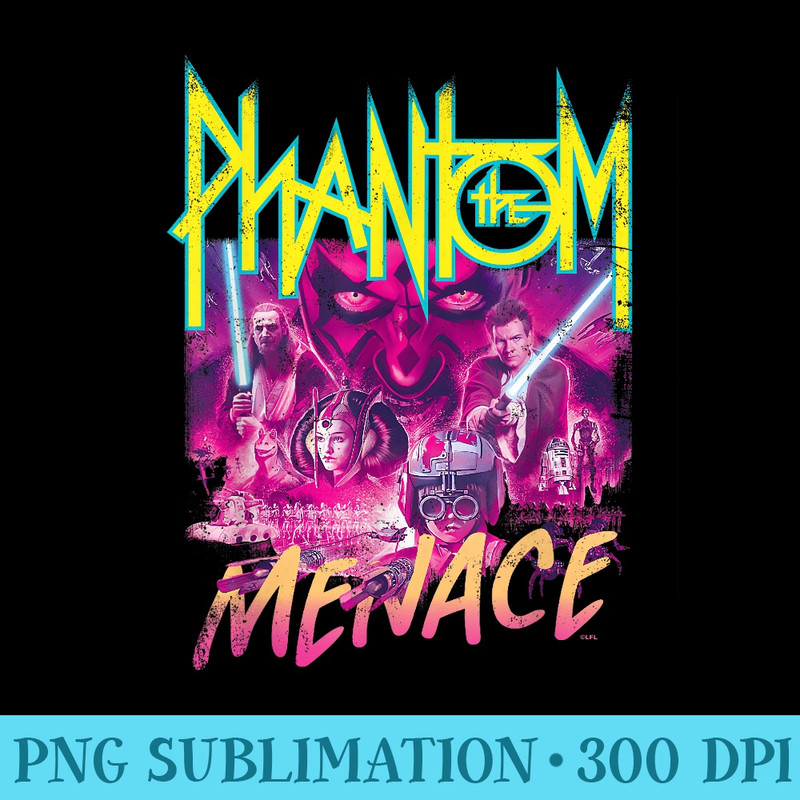 Star Wars The Phantom Menace Band - Ready To Print PNG Designs - Eco Friendly And Sustainable Digital Products