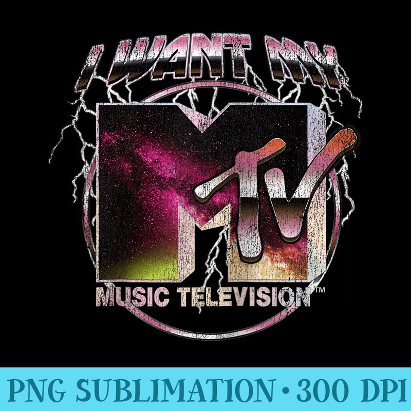 MTV I Want My Galaxy Raglan Baseball - PNG Picture Download - Versatile And Customizable Designs