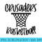 Crusaders Basketball Team Mascot School Spirit Game Night - PNG Art Files - Vibrant and Eye-Catching Typography