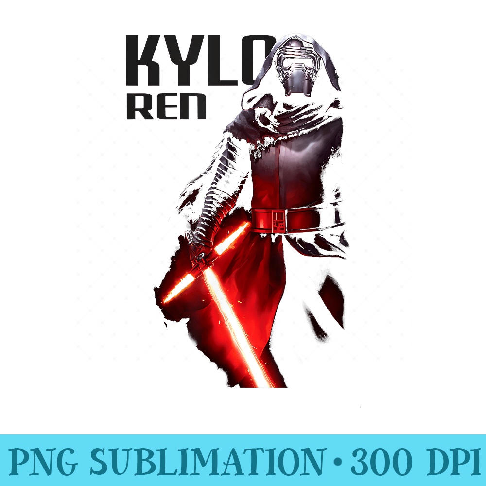 Star Wars Kylo Ren Dark Station Poster - PNG Download - Bold & Eye-catching