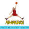 Air Sakuragi Anime Style Basketball Design - PNG Download Vector - Instantly Transform Your Sublimation Projects