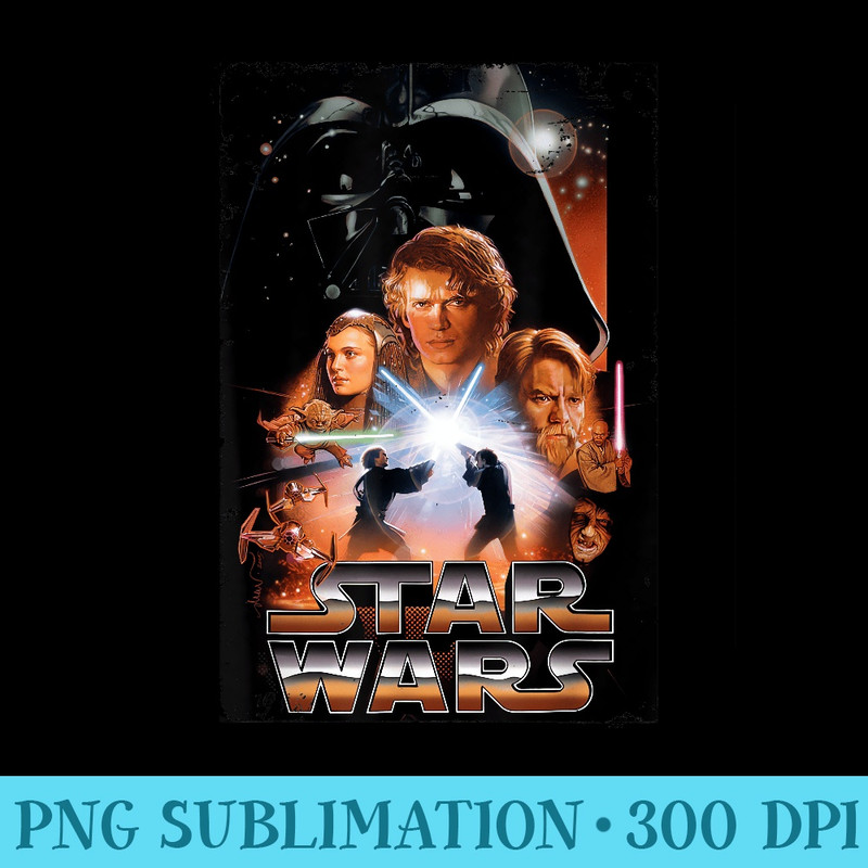 Star Wars Revenge Of The Sith Movie Vintage Disney - Fashionable Shirt Design - Bold & Eye-catching