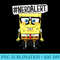 Spongebob SquarePants Nerd Alert Humorous T - PNG File Download - Bold & Eye-catching