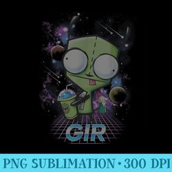 nickelodeon invader zim gir slushee adventure t - digital png downloads