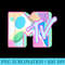 Classic MTV Logo Pastel Design - Sublimation PNG download - Perfect for Sublimation Art