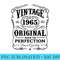 Vintage Made In 1965 T 53rd Birthday - Download Shirt PNG - Premium Quality PNG Artwork