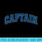 Boat Captain Boat Owner Pilot Blue on the back - Digital PNG Downloads - Vibrant and Eye-Catching Typography