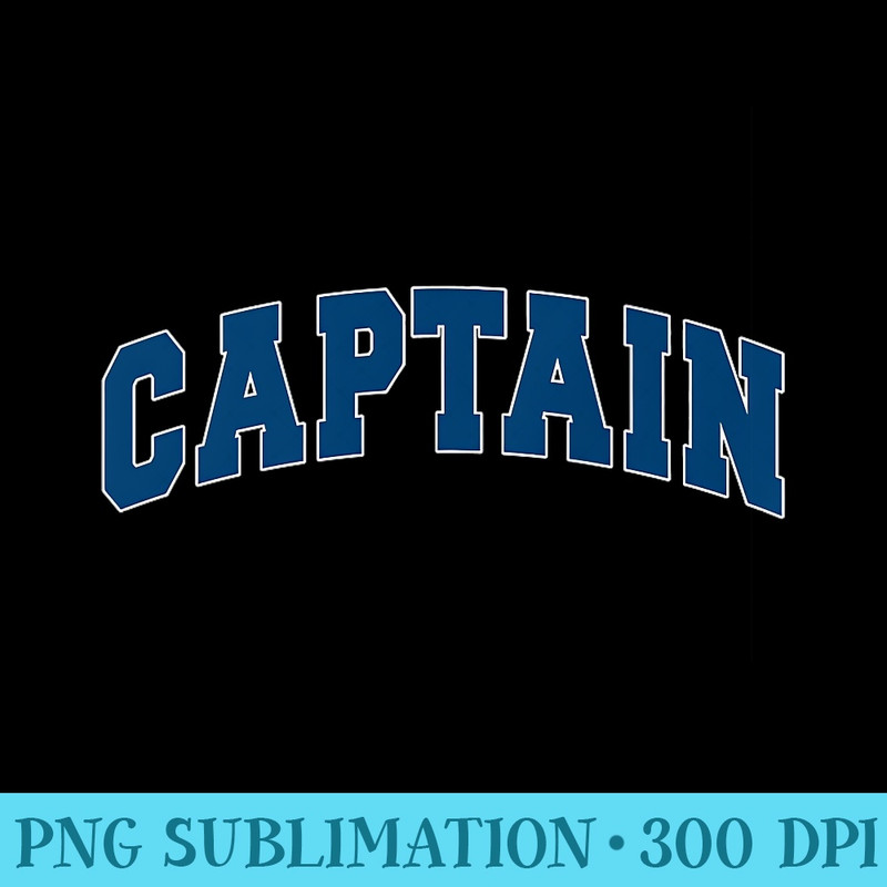 Boat Captain Boat Owner Pilot Blue on the back - Digital PNG Downloads - Vibrant and Eye-Catching Typography