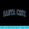Santa Cruz California CA Vintage Sports Design Navy Design - Transparent PNG download - Unleash Your Inner Rebellion