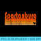 Retro 80s Style Spartanburg SC - Shirt Template Transparent - Enhance Your Apparel with Stunning Detail