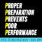 Proper Preparation Prevents Poor Performance Athlete Gym - PNG Graphics Download - Perfect for Personalization