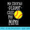 Womens Softball Mimi My favorite player calls me Mimi Grandma - Unique PNG Artwork - Lifetime Access To Purchased Files