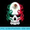 Mexico Flag Mexican Skull Tribal Style Hecho En Mexico - PNG Download Database - Premium Quality PNG Artwork