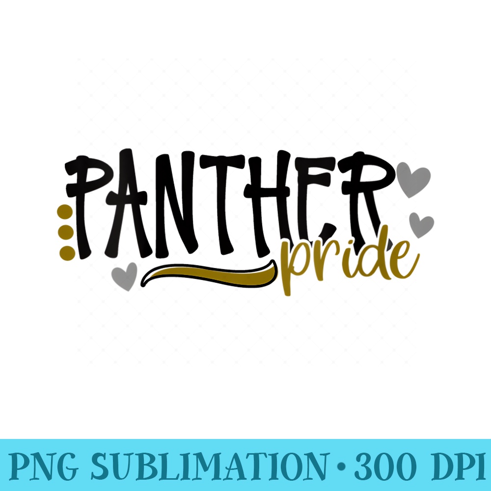 Womens Panther Pride School Sports Fan Team Spirit - Sublimation templates PNG - Bold & Eye-catching