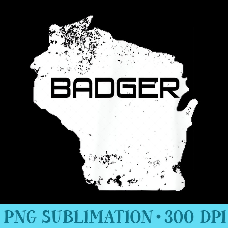Wisconsin WI Love Badger State Home Map Distressed - PNG Download Icon - Quick And Seamless Download Process