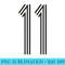 Retro Number Eleven number on back for Baseball Sport - Fashionable Shirt Design - Perfect for Creative Projects
