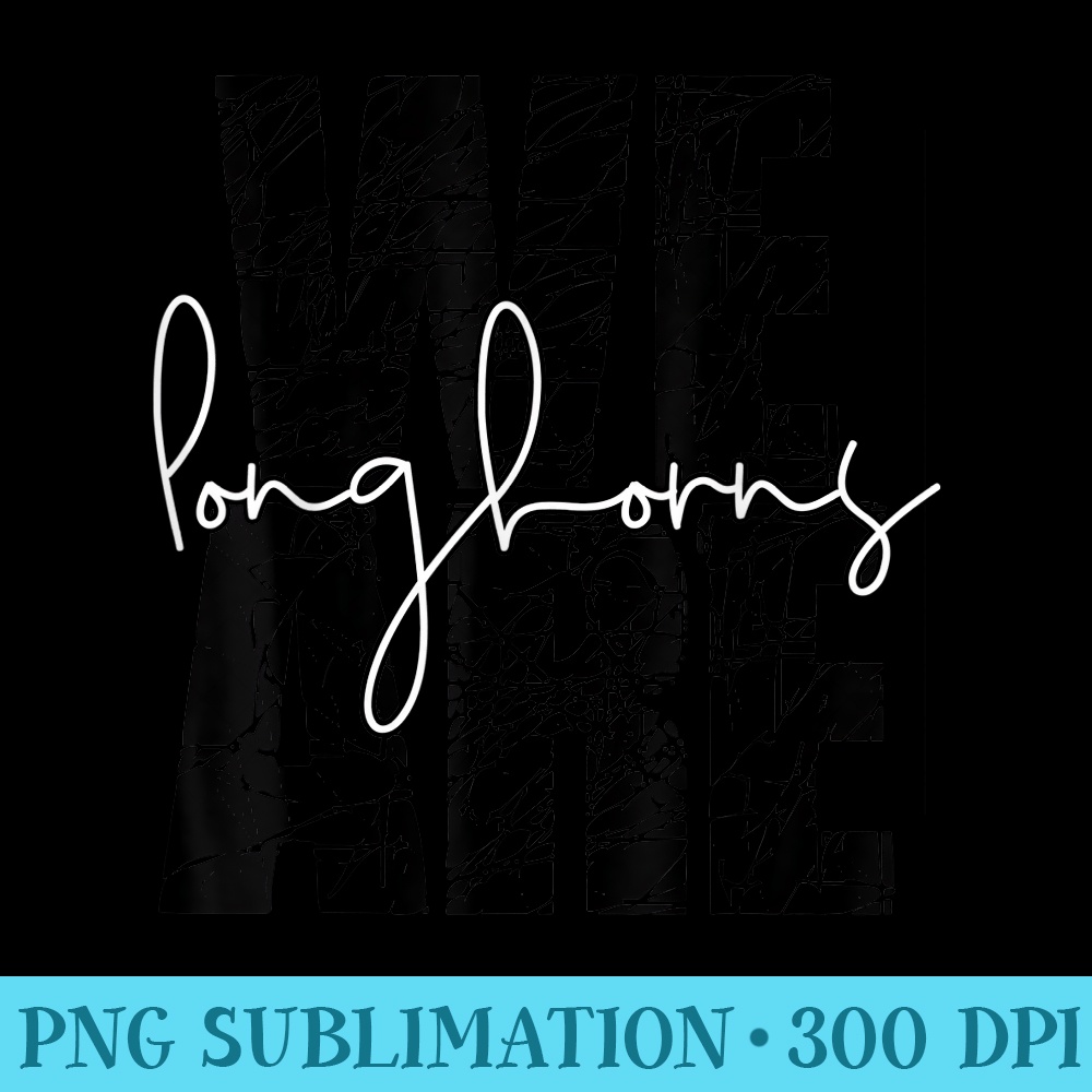 Longhorns School Sports Fan Team Spirit - PNG Graphics Download - Instant Access To Downloadable Files
