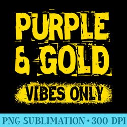 purple and gold vibes only school tournament cheerleaders - png download gallery