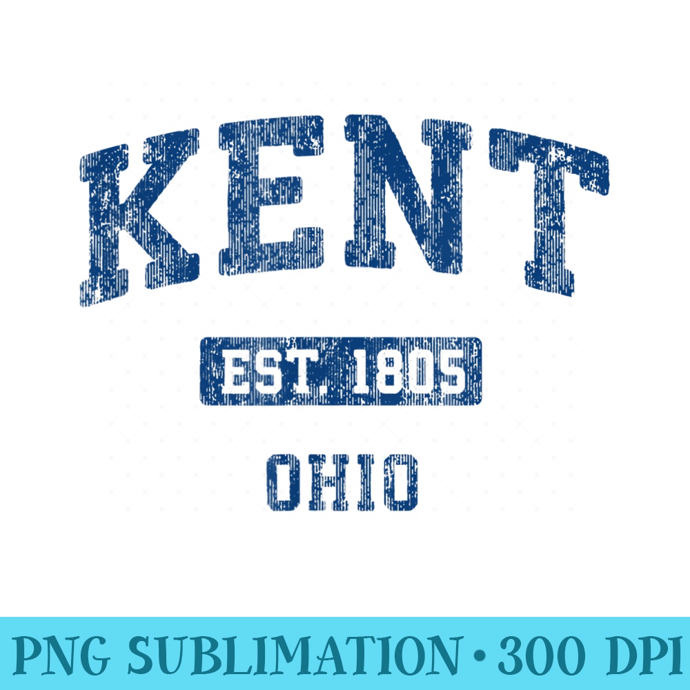 Kent Ohio OH Vintage Athletic Sports Design - PNG Download Source - Trendsetting And Modern Collections