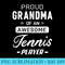 Proud Grandma Of An Awesome Tennis Player - Shirt Illustration PNG - Instant Access To Downloadable Files