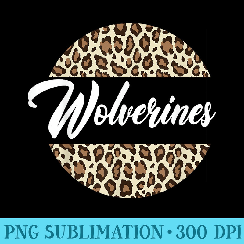 Wolverines High School Mascot Sports Team Womens Wolverines - PNG Download Resource - Spice Up Your Sublimation Projects