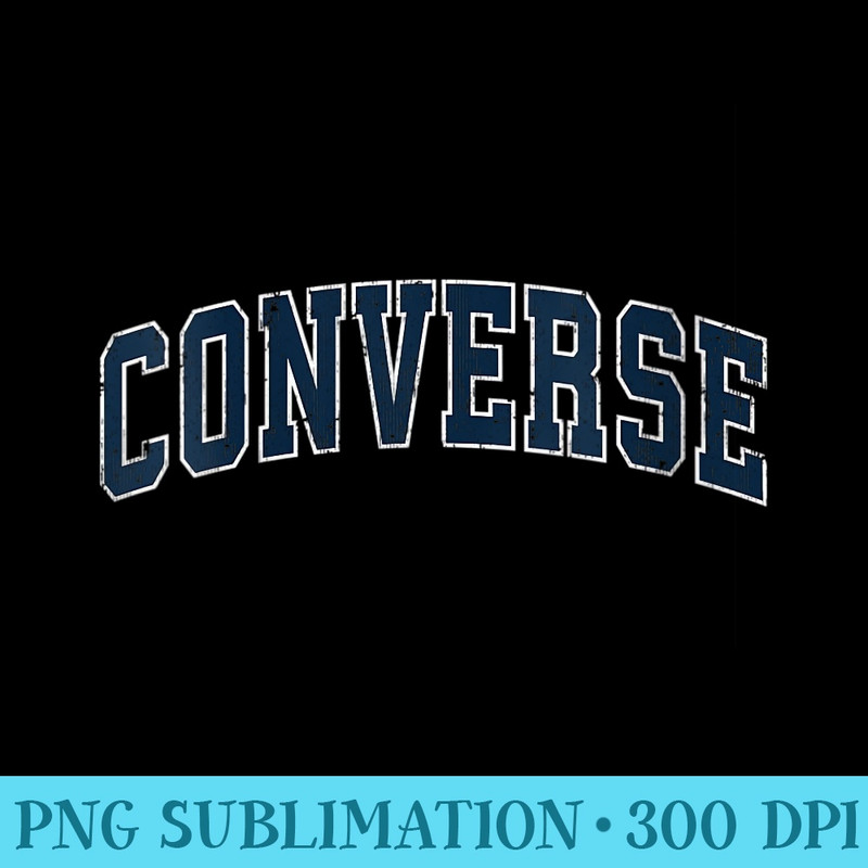 Womens Converse Texas TX Vintage Sports Design Navy Design - Sublimation templates PNG - Create with Confidence