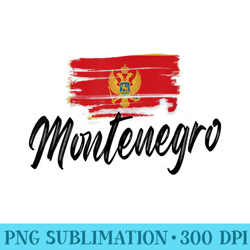 Montenegro Flag Montenegrin Montenegro Pride Heart - PNG Design Files - Stunning Sublimation Graphics