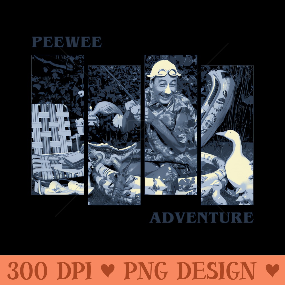 Peewee Adventure - High Resolution PNG File - Perfect for Personalization