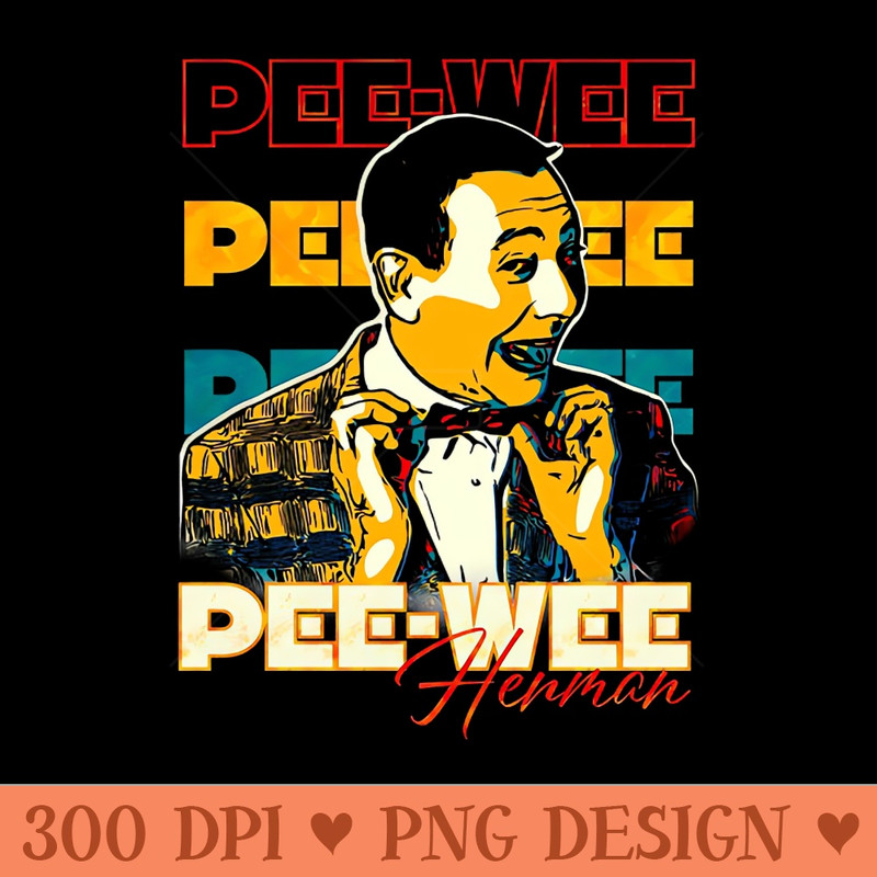 Pee Wee Herman Horror - PNG File Download - Unlock Vibrant Sublimation Designs