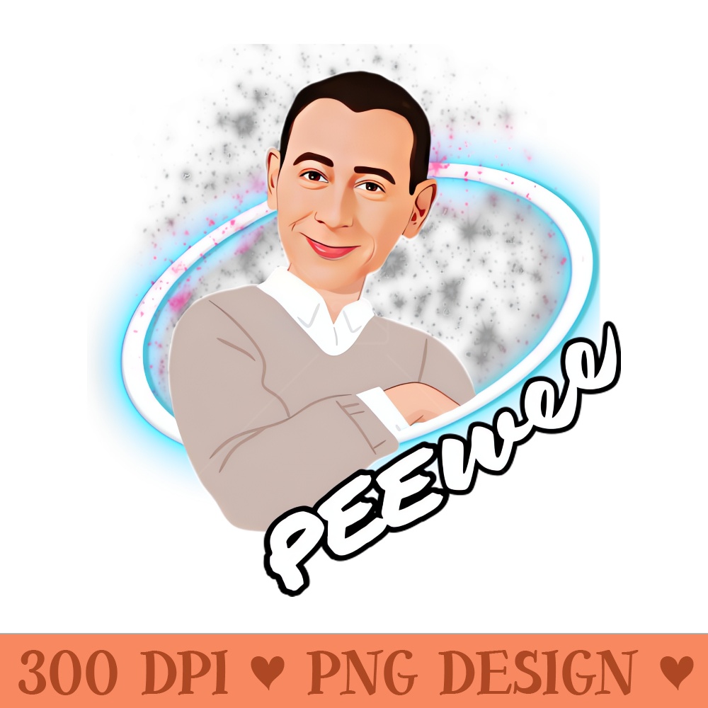 Remembering pee wee herman - High Quality PNG Artwork - Stunning Sublimation Graphics