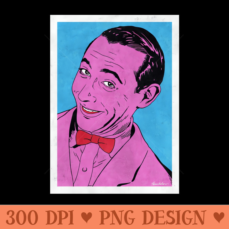 PEE WEE HERMAN Pop Art - High Resolution PNG Download - Quick And Seamless Download Process