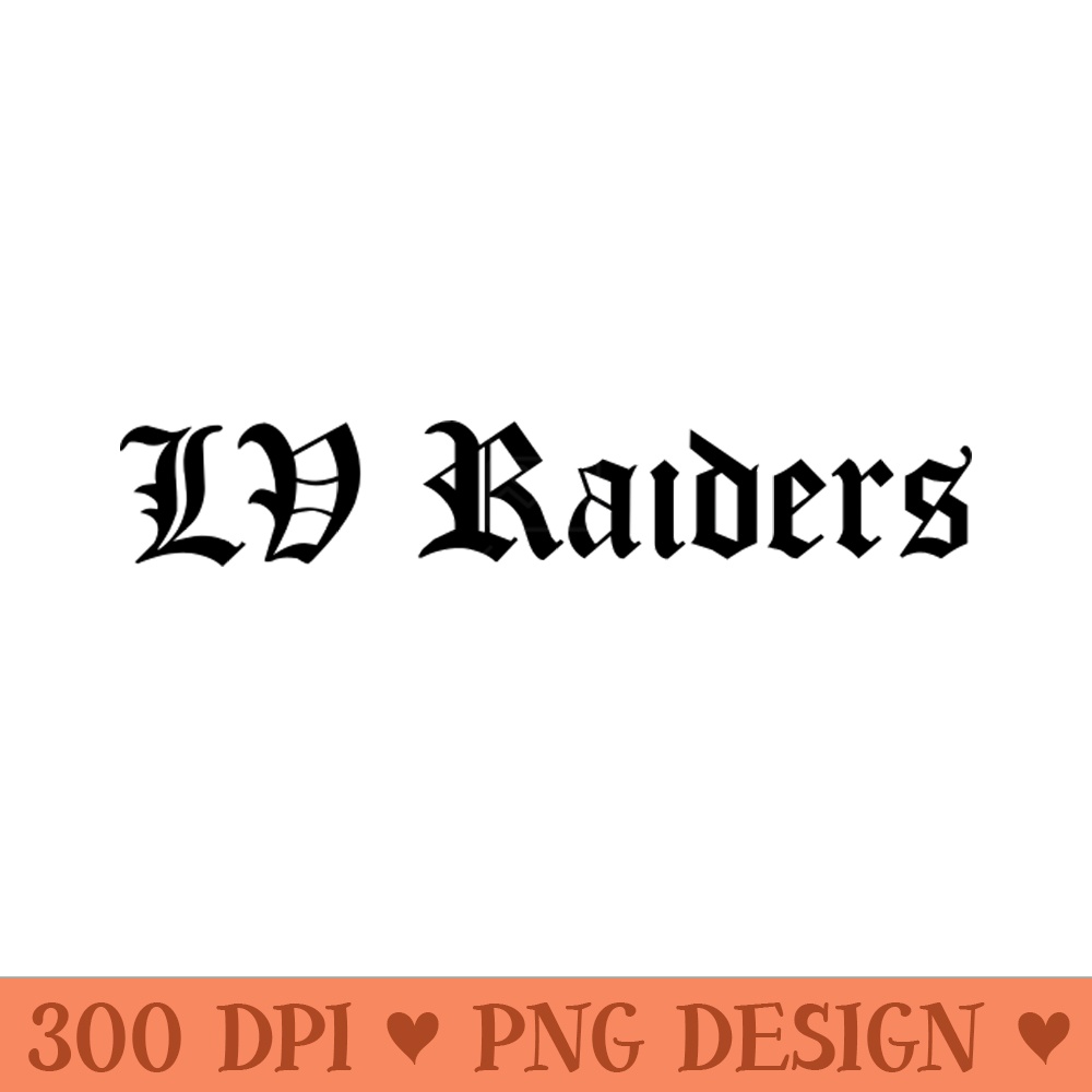 LV Raiders gothic - PNG Picture Download - Spice Up Your Sublimation Projects