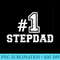 Number one No. 1 stepdad - Trendy PNG Designs - Bold & Eye-catching