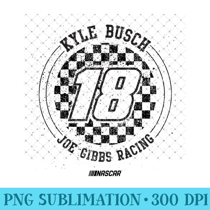 KYLE BUSCH 18 CIRCLE LOGO - NASCAR - PNG Download - Unleash Your Creativity