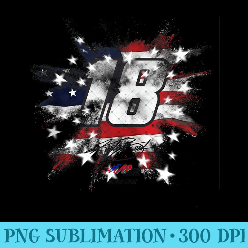 NASCAR - Kyle Busch - Fireworks - PNG design downloads - Unleash Your Creativity