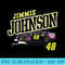 NASCAR - Jimmie Johnson - Finish Line - Unique Sublimation patterns - Enhance Your Apparel with Stunning Detail