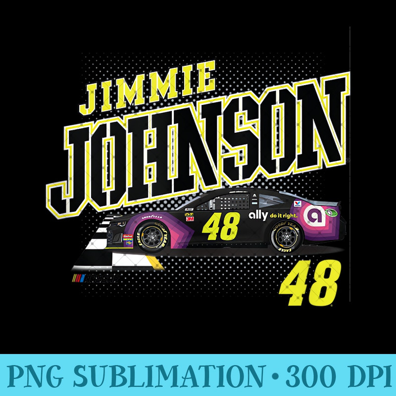 NASCAR - Jimmie Johnson - Finish Line - Trendy PNG Designs - Perfect for Sublimation Art