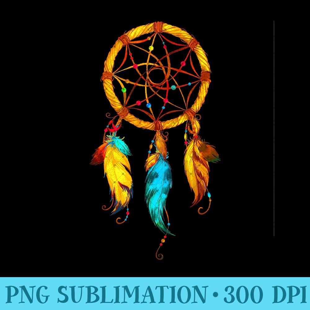 Native American Dreamcatcher Feather - PNG Design Files - Perfect for Creative Projects
